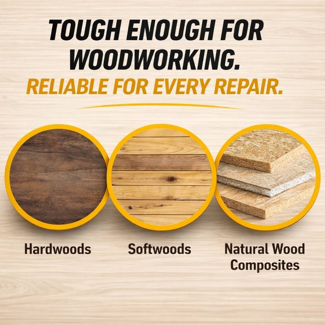 Super Strong Wood Repair Glue - Clear & Waterproof Formula