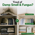 Moisture Absorber-Prevent Fungus, Dampness & Musty Odour - (Approx 5 gm x 40 Packets), White Color