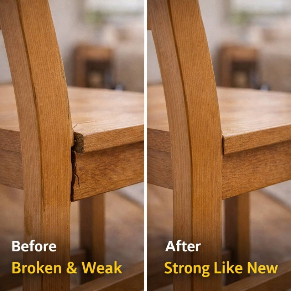 Super Strong Wood Repair Glue - Clear & Waterproof Formula