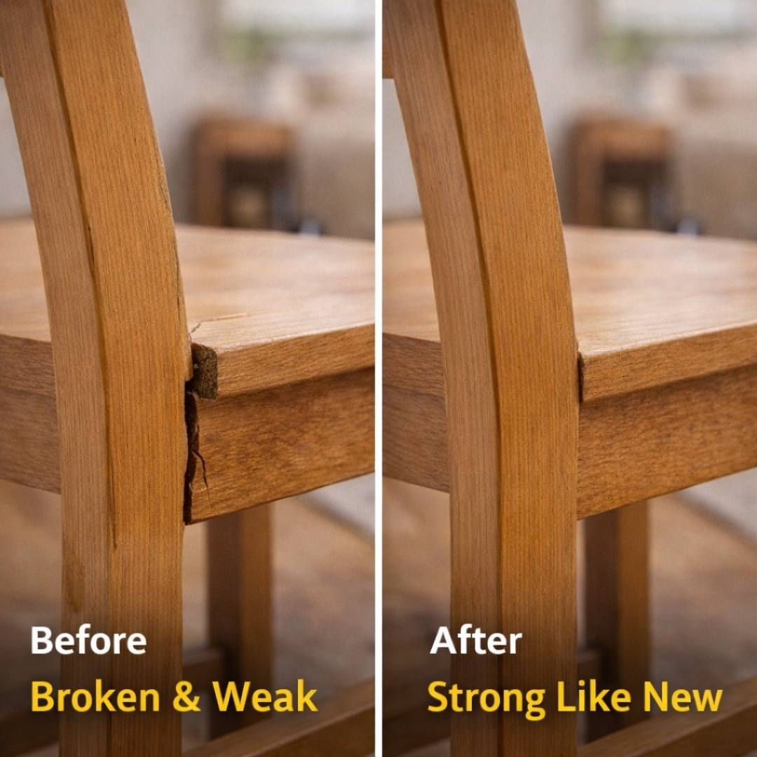 Super Strong Wood Repair Glue - Clear & Waterproof Formula