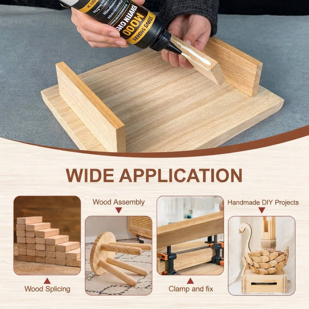 Super Strong Wood Repair Glue - Clear & Waterproof Formula